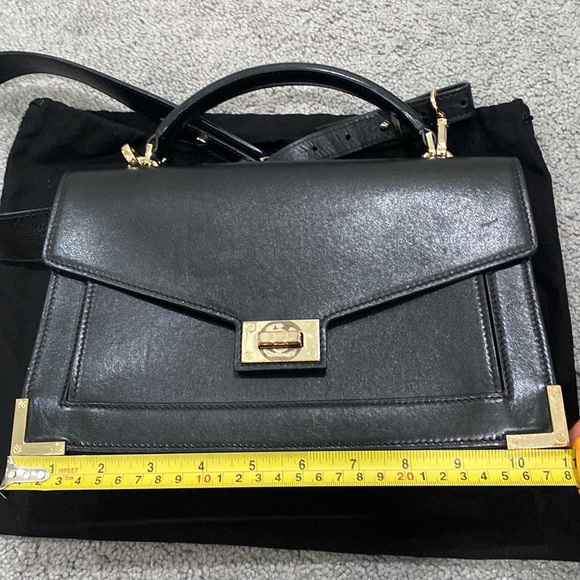 The Kooples medium black leather Emily Bag - Picture 17 of 17